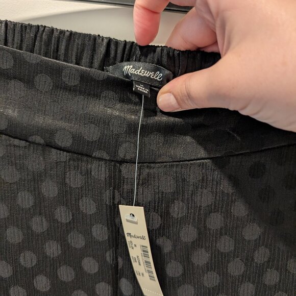 NWT Madewell Cropped Wide-Leg Pull-on Pants, Size M - Picture 6 of 8